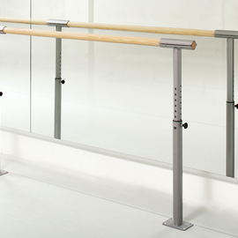Barra de Ballet Fija al suelo de altura ajustable modelo Isa-Fix con barra de 2 m